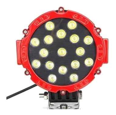 LAMPA CZARNA  LED 17X3W 3825 LUMENÓW 12-24V L0091-7847