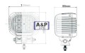 LAMPA ROBOCZA (SPOT) LED 4X10W 5400 LUMENÓW 12-24V-7789