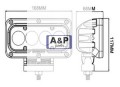 LAMPA ROBOCZA (SPOT) LED 4X10W 2800 LUMENÓW  9-32V-7793
