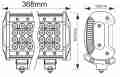 PANEL LED QUAD 60 LED 12600 LUMENÓW 180W     -7815