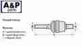 PRZEGUB OSIOWY C=225 B=M28X1,5 RH  A=M22X1,5 MM-7411