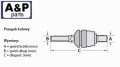 PRZEGUB OSIOWY C=140 B=M18X1,5 RH  A=M20X1,5 MM-7357