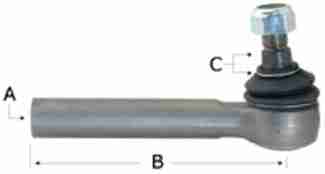 PRZEGUB KULOWY B=265 A=M24X1,5 LH  C=STOŻEK 24/25-7733