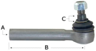 PRZEGUB KULOWY B=340 A=M22X1,5 LH  C=STOŻEK 20/21-7681