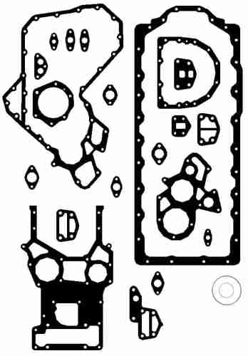 ZESTAW USZCZELEK DOLNY PERKINS 1106 1106D-E66TA-5141