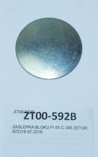 ZAŚLEPKA BLOKU FI-55 C-385 ZETOR 972316-26031