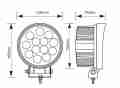 LAMPA ROBOCZA (SPOT) LED 13X3W 2500 LUMENÓW 12-24V-7787