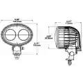 LAMPA ROBOCZA LED NIEBIESKA 10-80V 30 LUMENÓW 2x5W-6042