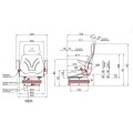 SIEDZENIE UNIWERSALNE MECHANICZNE AMORTYZOWANE -8645