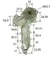POMPA WODNA KUBOTA BOBCAT GEHL V2203 L-285 -30413