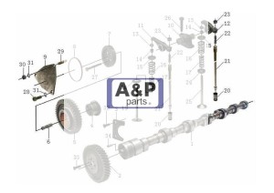 GNIAZDO ZAWORÓW SILNIK CHINA AP40114