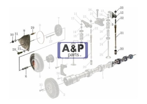 GNIAZDO ZAWORÓW SILNIK CHINA AP40114-9917
