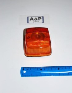 LAMPA TYLNA CZERWONO ŻÓŁTA 12V CATERPILLAR HELLA