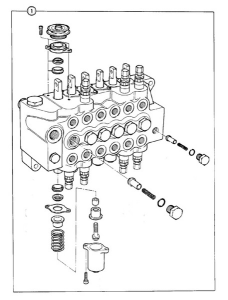 ROZDZIELACZ TYLNY JCB 3CX 25/624300 HUSCO O.E.M.