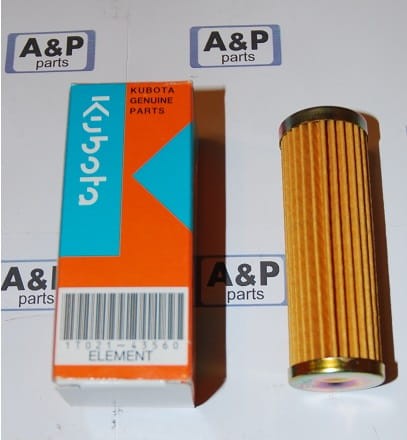 FILTR PALIWA 1T021-43560  ORYGINAL KUBOTA WKŁAD -9547
