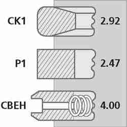 PIERŚCIENIE 4181A021 PERKINS 100 MM 3X2,5X4 AB