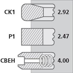 PIERŚCIENIE 4181A021 PERKINS 100 MM 3X2,5X4 AB-3070