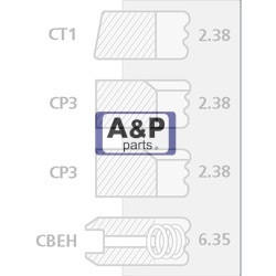 PIERŚCIENIE 4181A009 PERKINS A4.248 101,05MM-3077