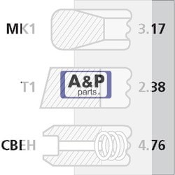 PISTON RINGS /PIERŚCIENIE 41158005 PERKINS 98.48MM-3095