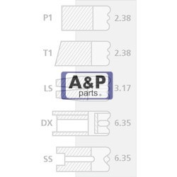 PIERŚCIENIE 41158057 PERKINS 91,49MM  PRIMA 5