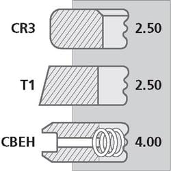PIERŚCIENIE 4181A019 PERKINS SERIA 1000 2,5X2,5X4 -3109
