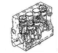 SILNIK KRÓTKI PERKINS 1000 4-CYLINDROWY 100,00MM-4628