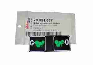 EMBLEMAT NAPIS NAKLEJKA WOM 78351687 ZETOR UR III