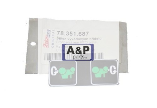 EMBLEMAT NAPIS NAKLEJKA WOM 78351687 ZETOR UR III-20360