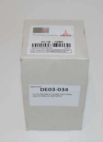 FILTR PALIWA 01181060 ORYGINAŁ DEUTZ WKŁAD WSTĘPNY-23313
