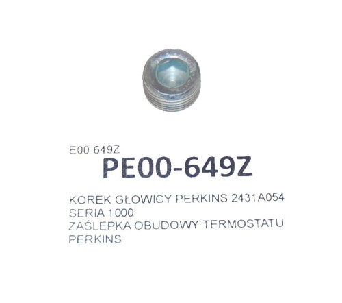 KOREK GŁOWICY PERKINS 2431A054 SERIA 1000-23911