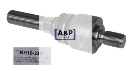 PRZEGUB OSIOWY M22x1.5RH-M20x1.5 L-180 CASE 956XL-25430