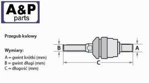 PRZEGUB OSIOWY LIEBHERR 900 M24/M28 497-47