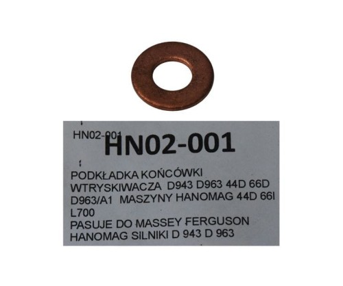 PODKŁADKA KOŃCÓWKI WTRYSKIWACZA  D943 D963 44D 66D-25868