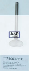 EXHAUST VALVE /ZAWÓR WYDECHOWY PERKINS 4.4D