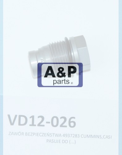 PRESSURE RELIEF VALVE/ZAWÓR BEZPIECZEŃSTWA 4937283-26331