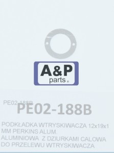 PODKŁADKA WTRYSKIWACZA 12x19x1 MM PERKINS ALUM.