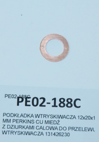 PODKŁADKA WTRYSKIWACZA 12x20x1 MM PERKINS MIEDŹ -26100