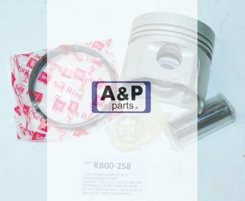 TŁOK SILNIKA KPL.87MM KUBOTA V2203 NOM STD -26901