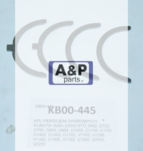 KPL PIERŚCIENI OPOROWYCH KUBOTA 15261-23530 STD-26905