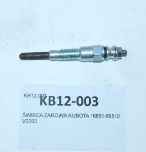 ŚWIECA ŻAROWA KUBOTA 16851-65512 V2203