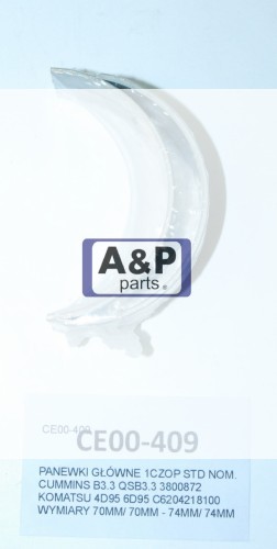 PANEWKI GŁÓWNE 1CZOP STD NOM. CUMMINS B3.3 QSB3.3-26980