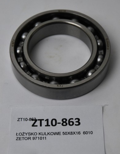 ŁOŻYSKO KULKOWE 50X8X16  6010 ZETOR 971011-27147