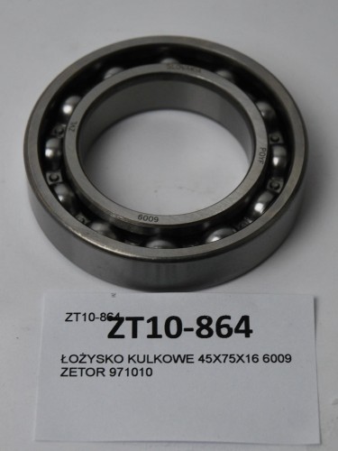 ŁOŻYSKO KULKOWE 45X75X16 6009 ZETOR 971010-27148