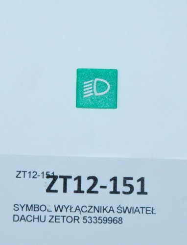 SYMBOL WYŁĄCZNIKA ŚWIATEŁ DACHU ZETOR 53359968-26441