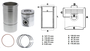KIT CYLINDER 1822333C98 ZESTAW NAPRAWCZY PERKINS 