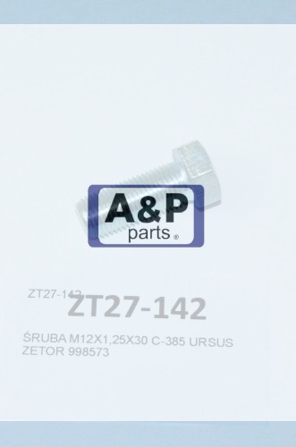 ŚRUBA M12X1,25X30 C-385 URSUS ZETOR 998573-26299
