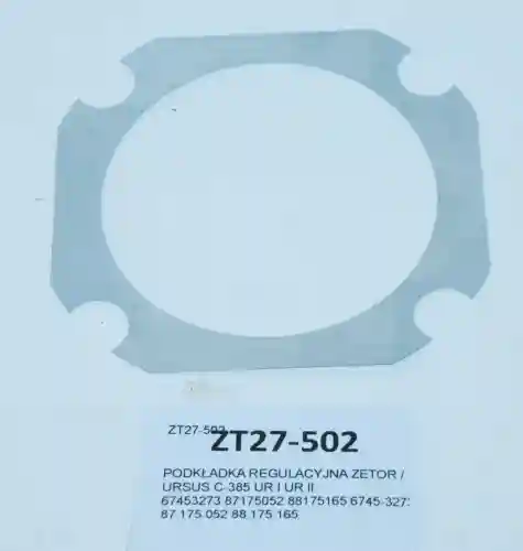 PODKŁADKA REGULACYJNA 0,36 ZETOR / URSUS 67453274-27162