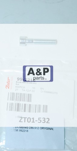 ŚRUBA M8X40 DIN 912 ORYGINAŁ ZETOR 992218-26855