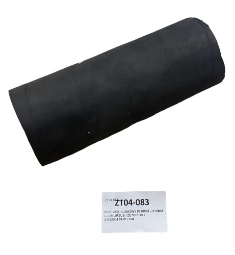 PRZEWÓD GUMOWY ZBROJONY FI 70MM L-210MM  84012004-28517