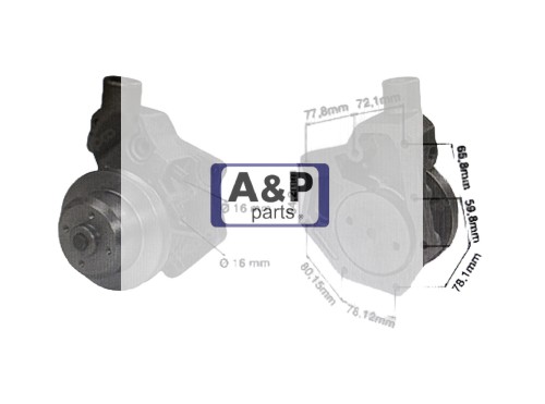 POMPA WODNA JOHN DEERE Z KOŁEM PASOWYM-27277